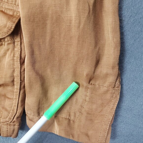 DKNY Blazer Womens SZ 2 Linen Blend Woven Structured Brown Pockets Breathable - Picture 5 of 9